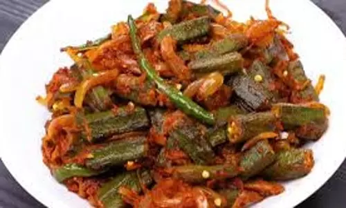 Recipe:  घर पर बनाएं  ढाबा स्टाइल भिंडी मसाला
