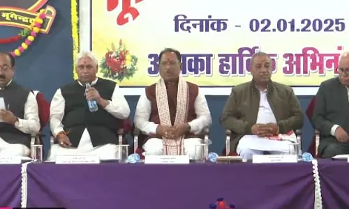 जगदलपुर पहुंचे सीएम साय भूमिपूजन कार्यक्रम में हुए शामिल
