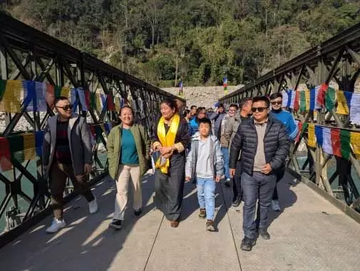 Sikkim : अस्थायी बेली ब्रिज से द्ज़ोंगू तक संपर्क बहाल हुआ