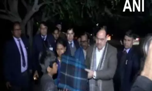 CM Sharma ने जयपुर में तापमान 11 डिग्री सेल्सियस तक गिरने पर रैन बसेरों का दौरा किया