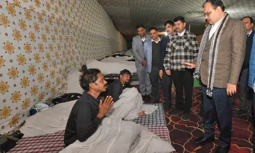 Jaipur: मुख्यमंत्री भजनलाल शर्मा ने जयपुर शहर में रैन बसेरे का किया निरीक्षण Jaipur: मुख्यमंत्री भजनलाल शर्मा ने जयपुर शहर में रैन बसेरे का किया निरीक्षण