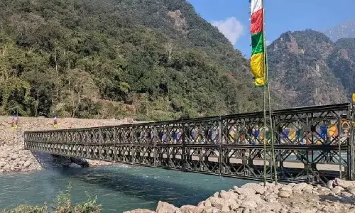 Sikkim : यातायात सुगम बनाने के लिए संगकलांग में बेली ब्रिज का उद्घाटन Sikkim : यातायात सुगम बनाने के लिए संगकलांग में बेली ब्रिज का उद्घाटन