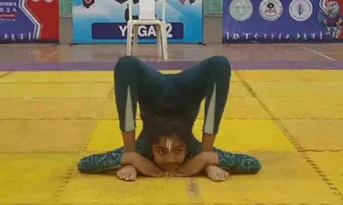 Sri Vaishnavi ने अंडर 14 योगासन रिदमिक योग स्पोर्ट्स चैंपियनशिप 2024 में सीएम कप में स्वर्ण पदक जीता