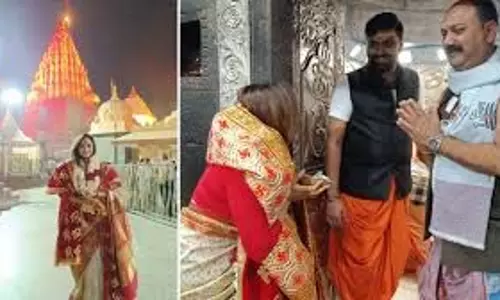 Ujjain: टीवी की मां सीता पहुंचीं महाकाल का आशीर्वाद लेने