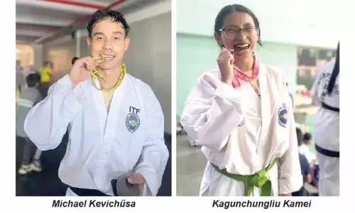 Nagaland ने 39वीं राष्ट्रीय आईटीएफ ताइक्वांडो चैंपियनशिप में शानदार प्रदर्शन Nagaland ने 39वीं राष्ट्रीय आईटीएफ ताइक्वांडो चैंपियनशिप में शानदार प्रदर्शन