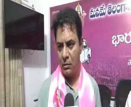 KTR ने तेलंगाना के किसानों को धोखा देने के लिए कांग्रेस की आलोचना की