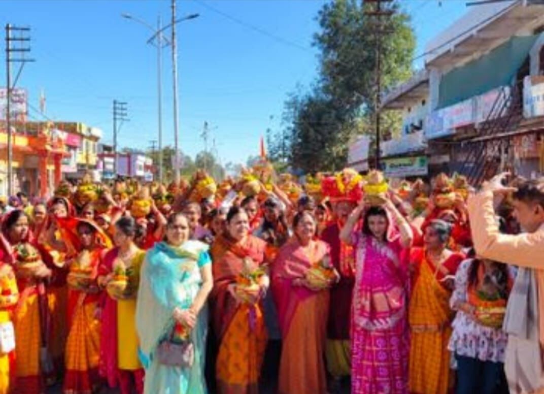 Raisen में कलश यात्रा से हुई संगीतमयी श्रीराम कथा की शुरुआत