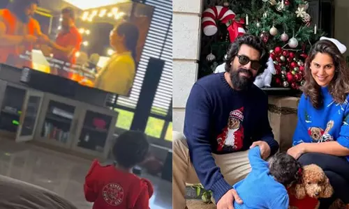 Ram Charan की बेटी ने अपने पिता को स्क्रीन पर देखकर दी दिल को छू लेने वाला रिएक्शन