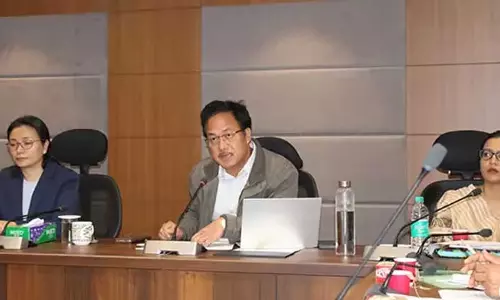 Arunachal : मंत्री वांगसू ने कृषि वित्तपोषण मॉडल में बदलाव की वकालत की Arunachal : मंत्री वांगसू ने कृषि वित्तपोषण मॉडल में बदलाव की वकालत की