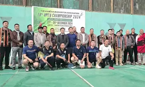 Nagaland : किकरुमा बैडमिंटन एसोसिएशन की 18वीं ओपन चैंपियनशिप संपन्न Nagaland : किकरुमा बैडमिंटन एसोसिएशन की 18वीं ओपन चैंपियनशिप संपन्न