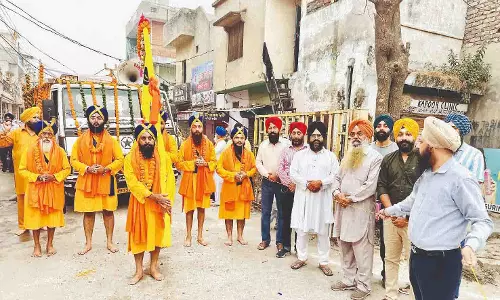 Ludhiana: शहर में नगर कीर्तन निकाला गया