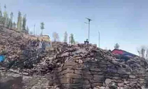 Tandi village के अग्नि पीड़ितों ने पुनर्वास की मांग की