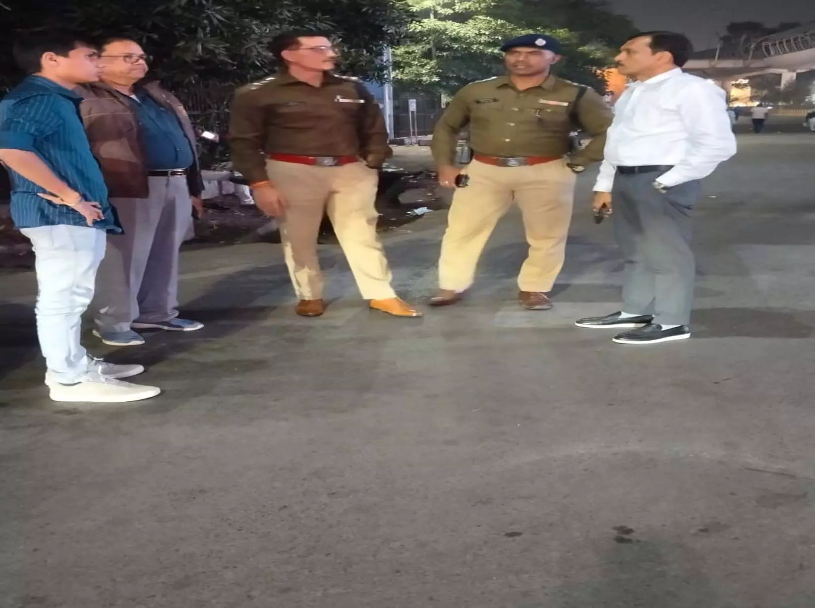 ट्रैफिक पुलिस एवं सिटी बस संचालक का संयुक्त निरीक्षण