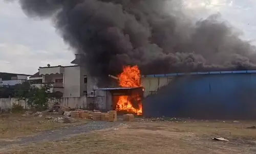 Indore: डिस्पोजल फैक्ट्री में लगी भीषण आग Indore: डिस्पोजल फैक्ट्री में लगी भीषण आग