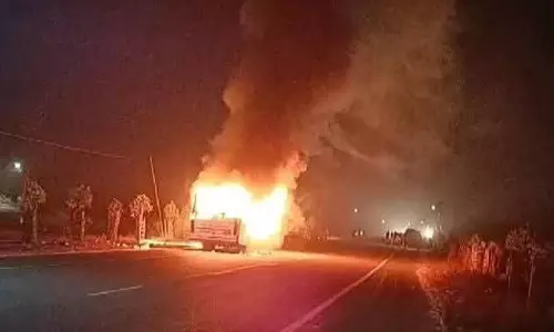 Tripura:  पिकनिक बस में आग लगने से 13 छात्र घायल