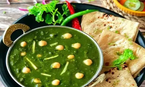 छोले और पालक के साथ मसालेदार सामन रेसिपी