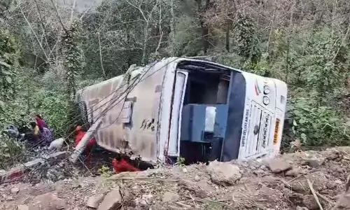 ड्राइवर फोन करके कह रहा था कि ब्रेक लग गया, अचानक बस हिली और पलट गई, 4 की मौत ड्राइवर फोन करके कह रहा था कि ब्रेक लग गया, अचानक बस हिली और पलट गई, 4 की मौत