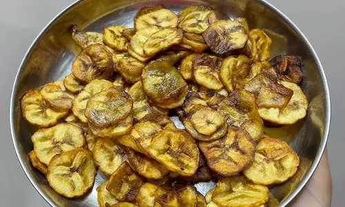 अदरक केले के चिप्स रेसिपी