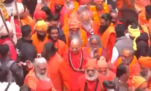 महाकुंभ मेला 2025 की तैयारियां तेज होते ही आनंद अखाड़े की पेशवाई Prayagraj पहुंची महाकुंभ मेला 2025 की तैयारियां तेज होते ही आनंद अखाड़े की पेशवाई Prayagraj पहुंची