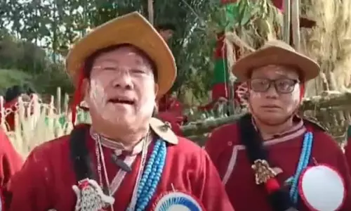 Arunachal : तागिन समुदाय ने उत्साह के साथ सी डोनी उत्सव मनाया