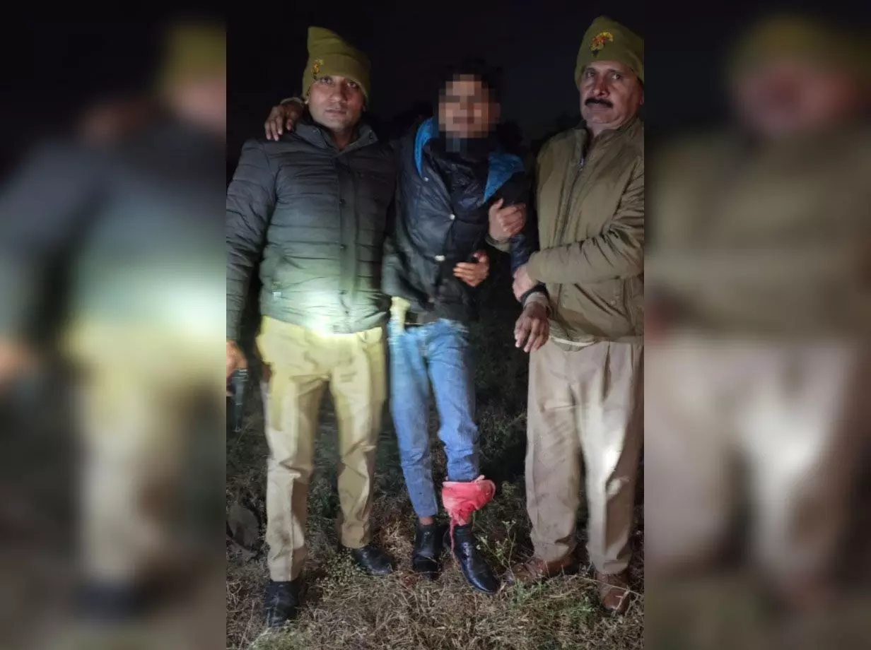 पुलिस से हुई मुठभेड़ में दो गोकश गिरफ्तार, हथियार और गोवंश के अवशेष हुए बरामद