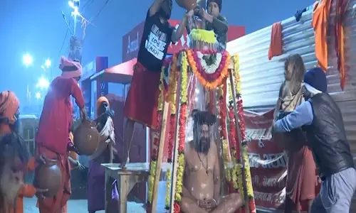 Maha Kumbh: नागा साधुओं के अनोखे हठ योग ने भक्तों को किया मंत्रमुग्ध