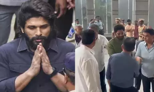 Allu Arjun हैदराबाद के अस्पताल में घायल बच्चे से मिलने पहुंचे