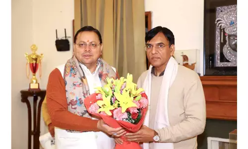 Uttarakhand: CM Dhami ने की केंद्रीय खेल मंत्री से शिष्टाचार भेंट