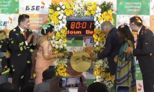 New Delhi: इंडो फार्म का इक्विपमेंट शेयर 20% से अधिक बढ़त के साथ बाजार में सूचीबद्ध हुआ New Delhi: इंडो फार्म का इक्विपमेंट शेयर 20% से अधिक बढ़त के साथ बाजार में सूचीबद्ध हुआ