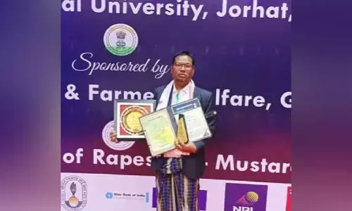 Arunachal के किसान को नवीन तकनीकों के लिए सम्मानित Arunachal के किसान को नवीन तकनीकों के लिए सम्मानित