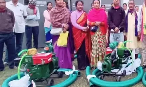 Assam : किसानों को आरएचएसी के तहत पानी के पंप दिए गए