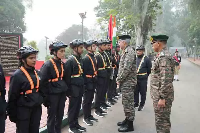 NCC कैडेट्स ने हुसैनीवाला से दिल्ली तक साइकिल रैली निकाली