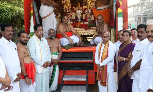 Telangana: श्रीवारी कल्याणरथम तिरुमाला से कुंभ मेले के लिए रवाना