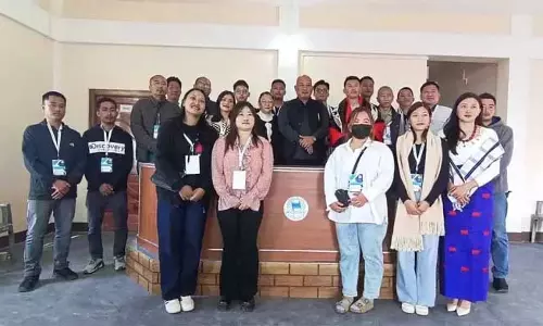 Nagaland : तेम्जेनमेंबा ने सीएसयू कार्यालय भवन का उद्घाटन किया Nagaland : तेम्जेनमेंबा ने सीएसयू कार्यालय भवन का उद्घाटन किया