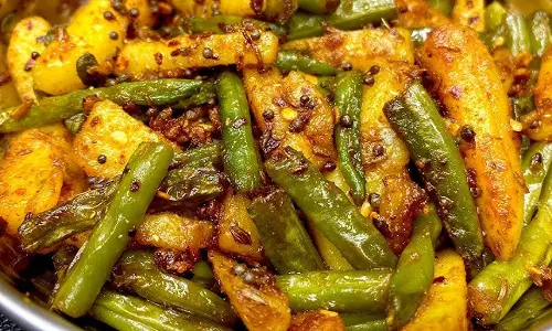 फजीता बीन्स के साथ बेक्ड मीठे आलू की रेसिपी