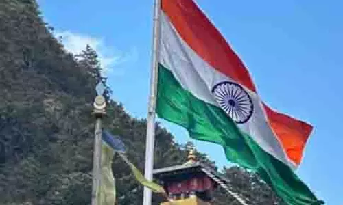 Arunachal: भारत-तिब्बत सीमा के पास 73 फीट ऊंचा राष्ट्रीय ध्वज फहराया गया