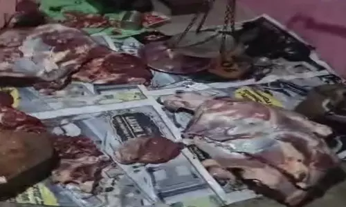 रायपुर के मोमिनपारा में पकड़ाया गौ मांस, गौ रक्षकों ने किया हंगामा