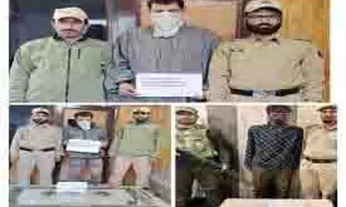 बारामूला में पुलिस ने तीन ड्रग तस्करों को गिरफ्तार किया