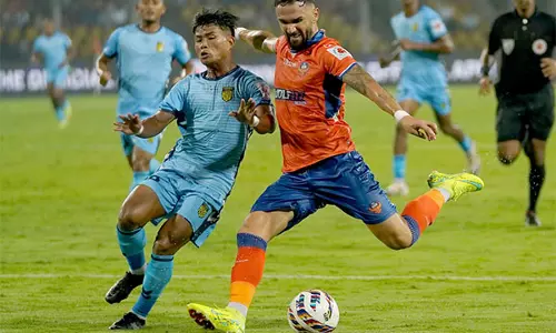 ISL: हैदराबाद एफसी ने एफसी गोवा के खिलाफ आखिरी समय में अंक हासिल किया, दोनों टीमों के 10 खिलाड़ी रह गए