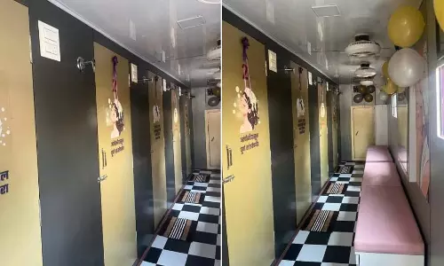 Kandivali में महिलाओं के लिए मोबाइल बाथरूम: भारत का पहला मोबाइल बाथरूम Kandivali में महिलाओं के लिए मोबाइल बाथरूम: भारत का पहला मोबाइल बाथरूम