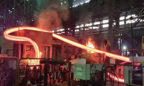 BSP के यूनिवर्सल रेल मिल में प्रोडक्शन कार्य ठप