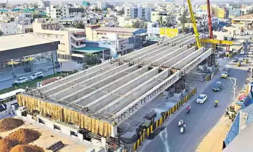 Nalgonda एक्स रोड से संतोषनगर फ्लाईओवर मई में खुलने की संभावना Nalgonda एक्स रोड से संतोषनगर फ्लाईओवर मई में खुलने की संभावना