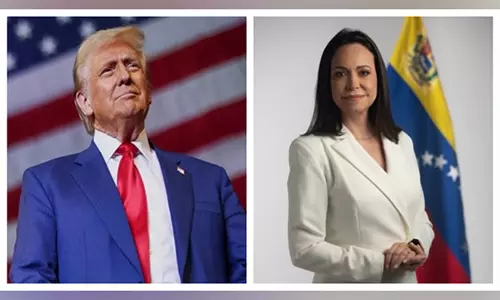 वेनेजुएला में हिरासत की घटना के बाद Trump ने विपक्षी नेता मारिया मचाडो का समर्थन किया