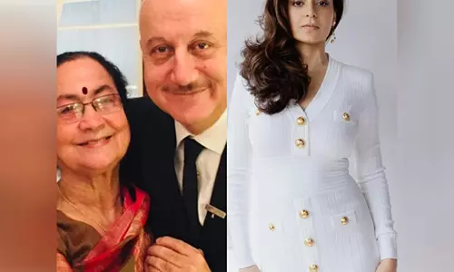 Kangana Ranaut ने आने वाली फिल्म इमरजेंसी के लिए आशीर्वाद लेने के लिए अनुपम खेर की मां से मुलाकात की