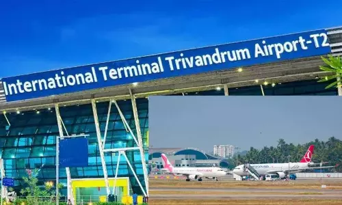 तिरुवनंतपुरम अंतर्राष्ट्रीय हवाई अड्डा: यात्रियों की संख्या में रिकॉर्ड उछाल तिरुवनंतपुरम अंतर्राष्ट्रीय हवाई अड्डा: यात्रियों की संख्या में रिकॉर्ड उछाल