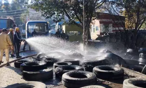 सोलन बाईपास पर HRTC वर्कशॉप के पास लगी आग सोलन बाईपास पर HRTC वर्कशॉप के पास लगी आग