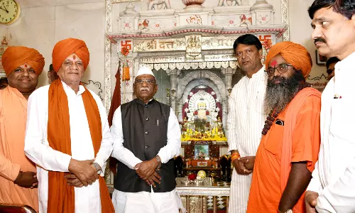Jaipur: राज्यपाल बागडे ने दत्तात्रेय भगवान के दर्शन कर सभी के मंगल की कामना की