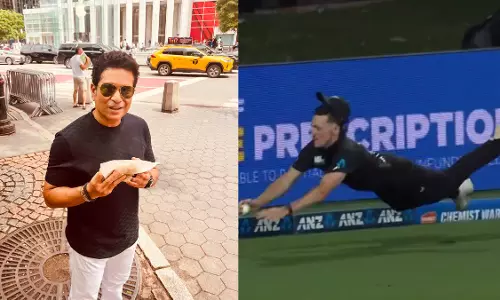 Nathan Smith के बेहतरीन कैच पर मजाकिया अंदाज में बोले सचिन तेंदुलकर