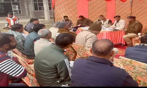 Haryana: डीएसपी ने यमुनानगर जिले में ग्रामीणों के साथ बैठक की