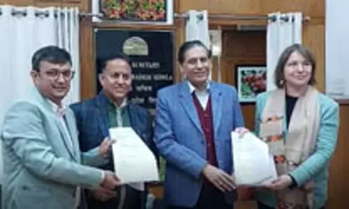 प्राकृतिक आपदाओं के मद्देनजर सुक्खू सरकार ने फ्रांस की कंपनी के साथ किया एमओयू साइन